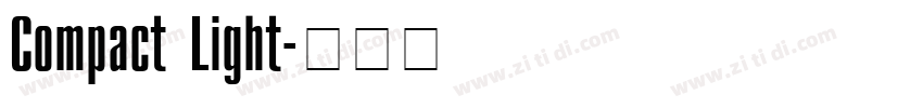 Compact Light字体转换